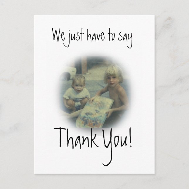 Postale Carte photo Merci (Devant)