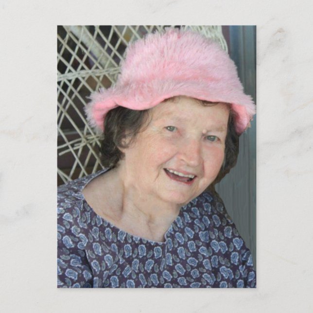 Postale Carte photo poème de la mère avec poème sur le dos (Devant)