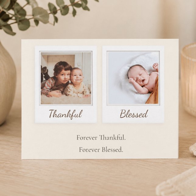 Postale Carte photo Polaroid de gratitude et de bénédictio (Créateur téléchargé)