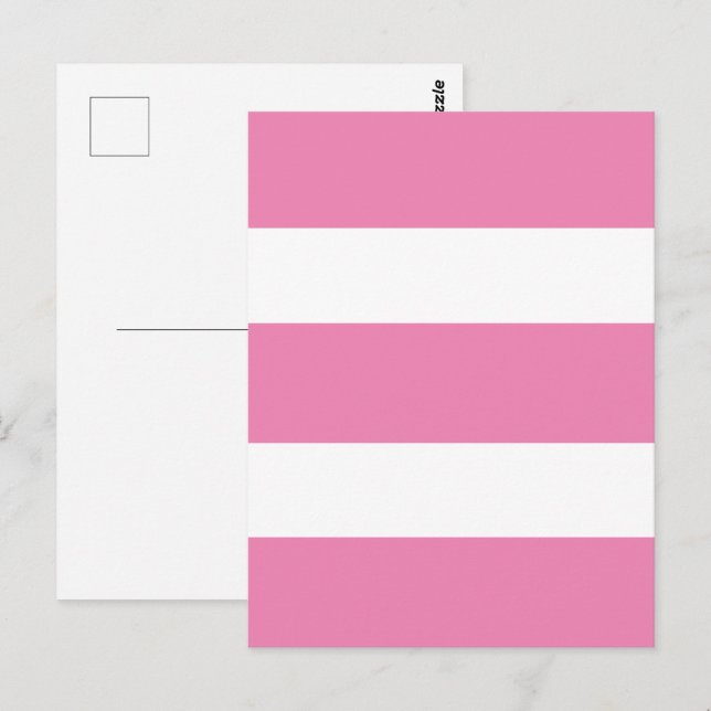 Postale Carte Plat Maritime Stripes (Devant / Derrière)