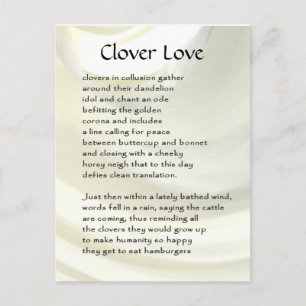 Postale Carte Poem de ferme amusante #6