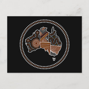 Postale Carte pointée australienne