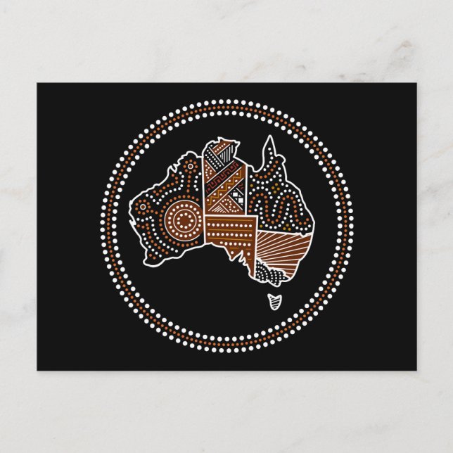 Postale Carte pointée australienne (Devant)