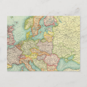 Postale Carte politique de l'Europe