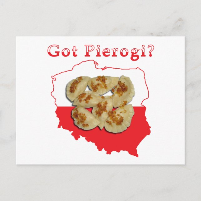 Postale Carte polonaise Pierogi (Devant)