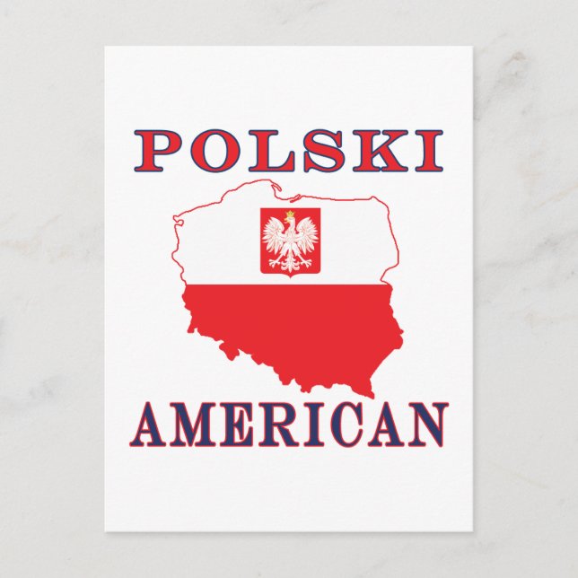 Postale Carte Polski américaine (Devant)