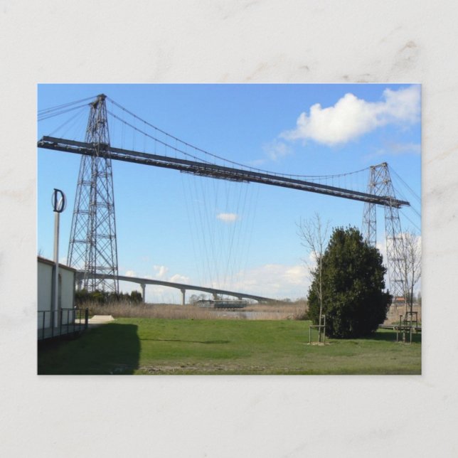 Postale carte Pont transbordeur de Rochefort mer (Devant)