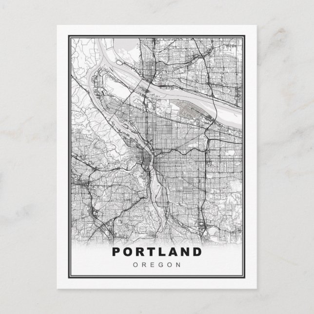 Postale Carte Portland (Devant)