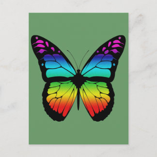POSTALE CARTE POST BUTTERFLY