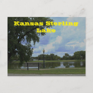 Postale CARTE POST DU lac Kansas Sterling