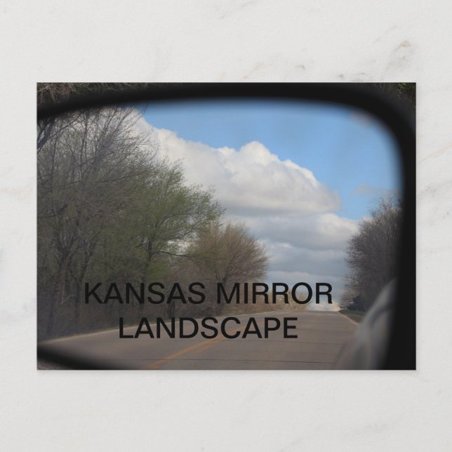POSTALE CARTE POST KANSAS MIRROR PAYSAGE (Devant)