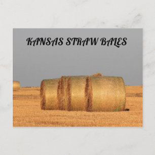 Postale CARTE POST Kansas Straw Bales