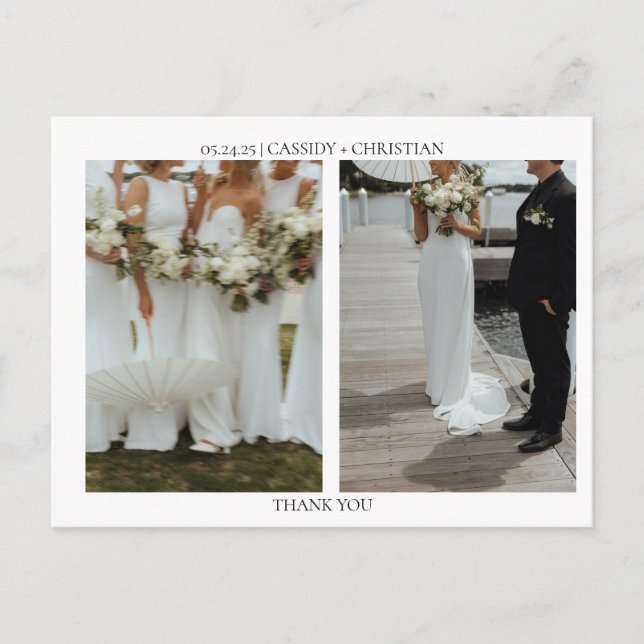 POSTALE CARTE POST MERCI (Devant)