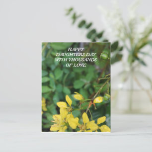 POSTALE CARTE POST POUR LA JOURNÉE DES FILLES