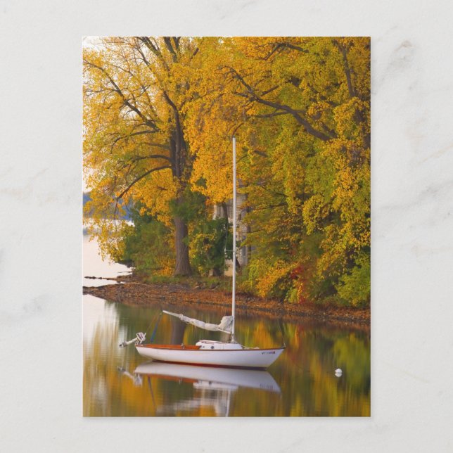 POSTALE CARTE POST SAILBOAT VERMONT (Devant)