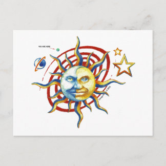 POSTALE CARTE POST SUN-MOON