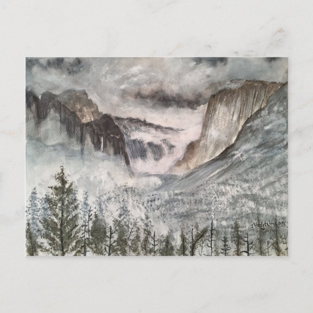 POSTALE CARTE POST YOSEMITE MOUNTAINS (Devant)
