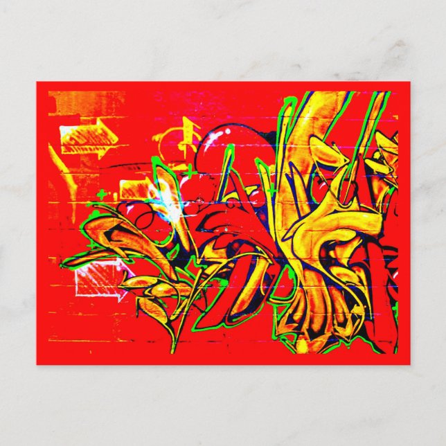 Postale Carte postale-Abstrait / Divers-Galerie de graffit (Devant)