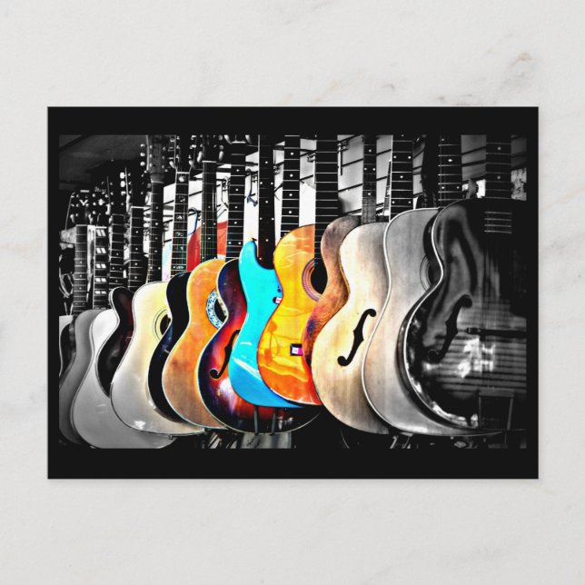 Postale Carte postale-Aimer les Arts-Guitares 2 (Devant)