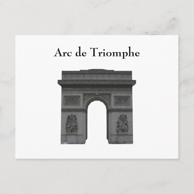 Postale Carte postale: Arc de Triomphe (Devant)