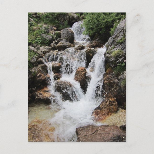 Postale Carte postale:Cascade de Pisciadu,Massif de Sella (Devant)