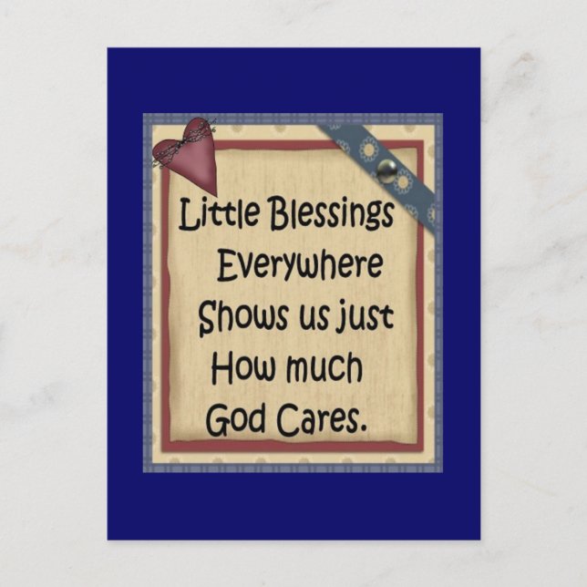 Postale Carte postale-christianisme petites bénédictions (Devant)