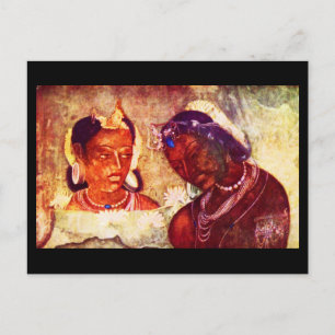 Postale Carte Postale-Classic Art-Indischer Maler 2