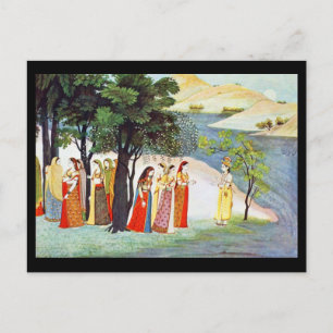 Postale Carte Postale-Classic Art-Indischer Maler 9