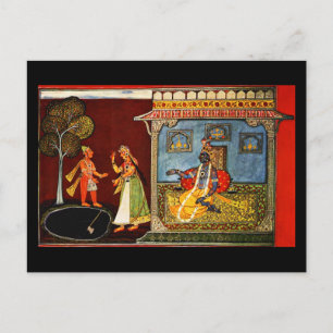 Postale Carte postale-classique Art-Indischer Maler 22