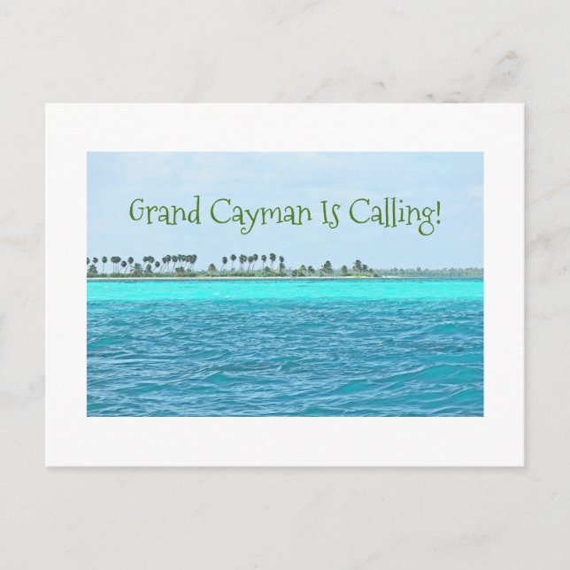 Postale carte postale/EAU TURQUOISE DE GRAND CAYMAN EST CA (Devant)