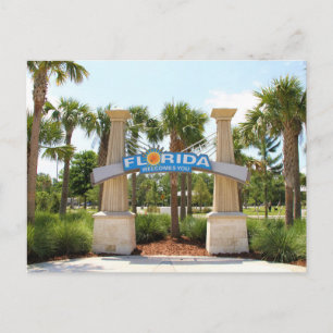 Postale Carte postale, Floride Vous Accueille