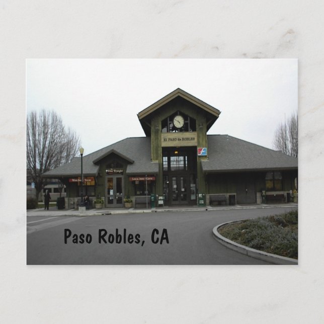 Postale Carte postale: Gare de Paso Robles en hiver (Devant)