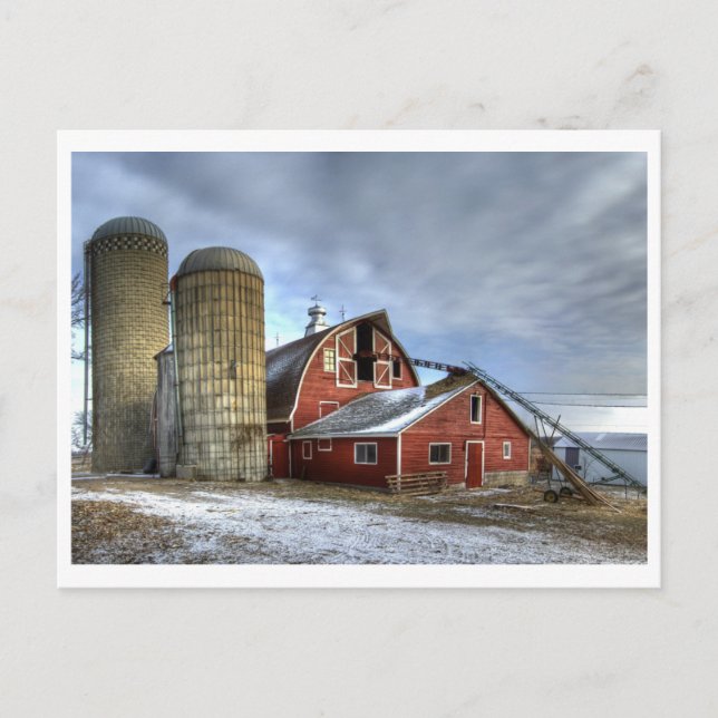 Postale Carte postale, grange de Lahr (Devant)