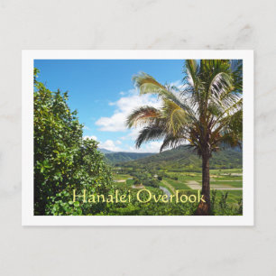 POSTALE CARTE POSTALE, HANALEI SURLOOK (SURPLOMB DU CHAMP 