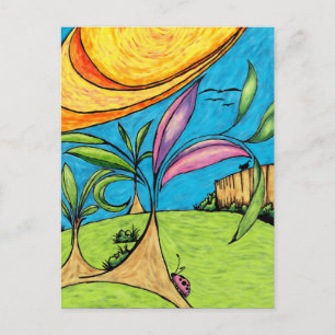 Postale Carte postale, Jardin Summer Fun