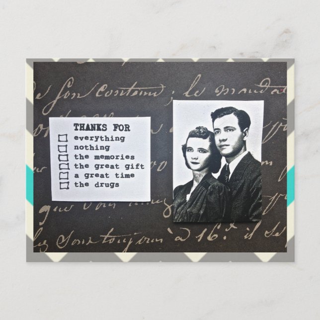 POSTALE CARTE POSTALE-MERCI-VOUS NOTE-FIXE TOUTE OCCASION (Devant)