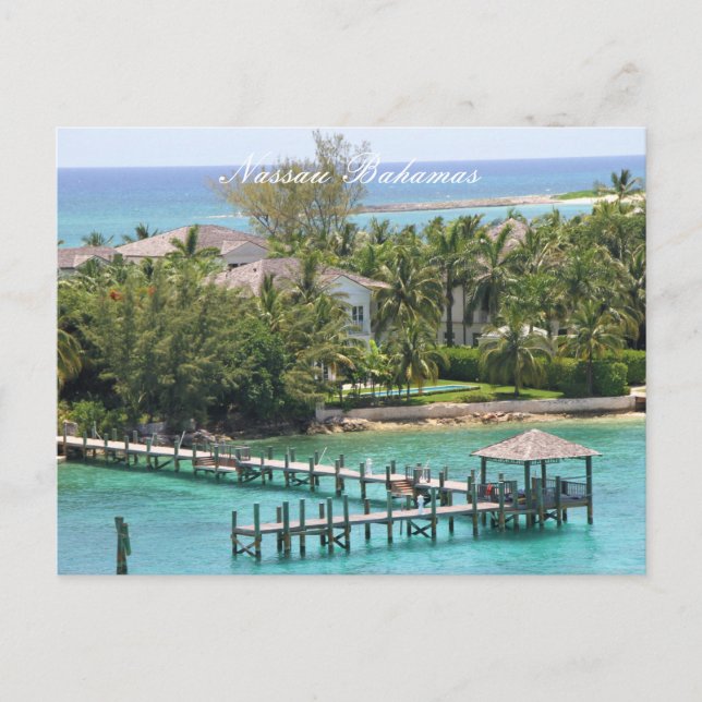 Postale Carte postale, Nassau Bahamas, Photographie  (Devant)