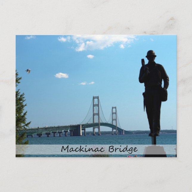 Postale Carte postale/Pont Mackinac (Devant)