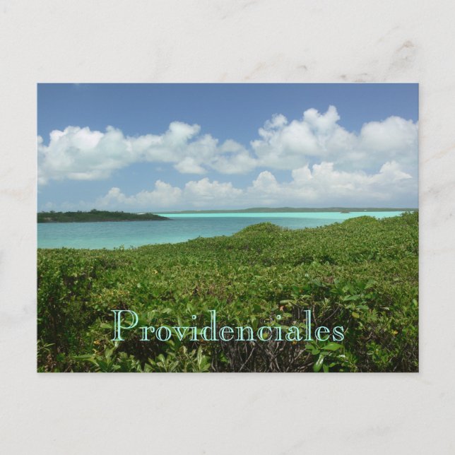 Postale carte postale, "PROVIDENCIALES/TURQUES & ÎLES CAÏC (Devant)