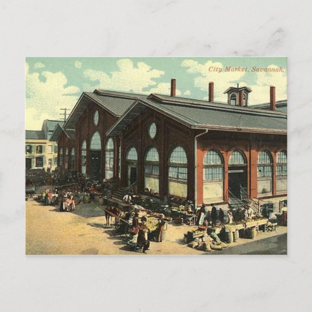 Postale Carte postale, Savannah, Géorgie, États-Unis (Devant)