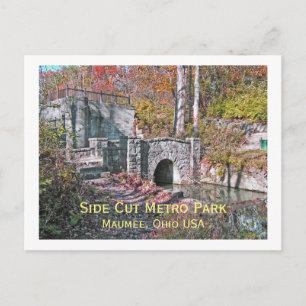 Postale carte postale, "SIDE CUT METRO PARK/MAUMEE, OHIO U