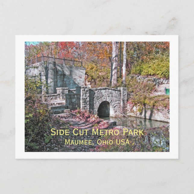 Postale carte postale, "SIDE CUT METRO PARK/MAUMEE, OHIO U (Devant)