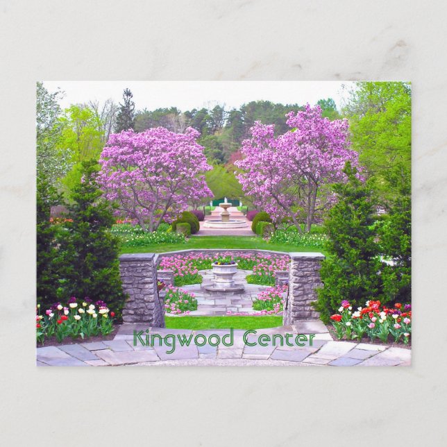 Postale carte postale, "Spring Arrives at Kingwood Centre" (Devant)