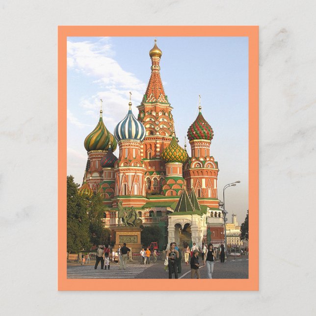 Postale carte postale, "St Basil's, Moscou" (Devant)