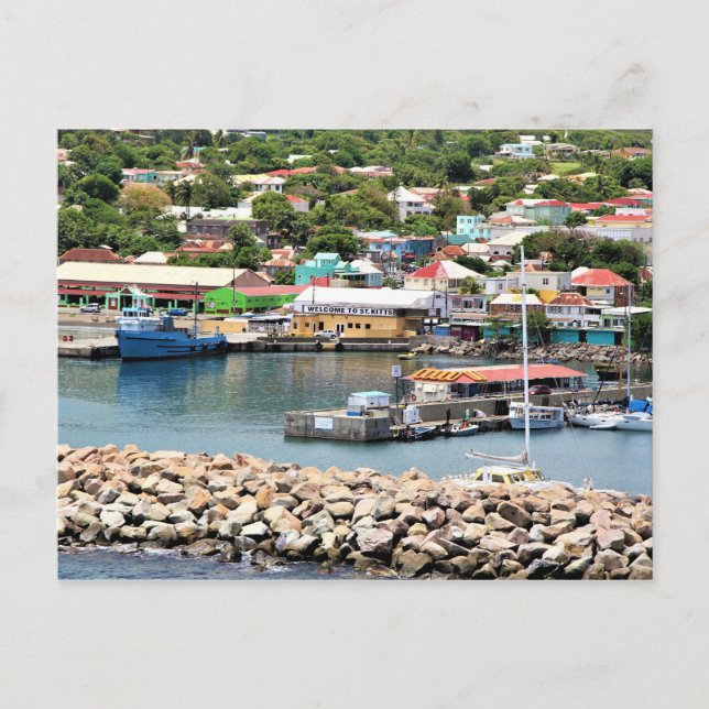 Postale Carte postale, St. Kitts - Bateaux et Bâtiments (Devant)