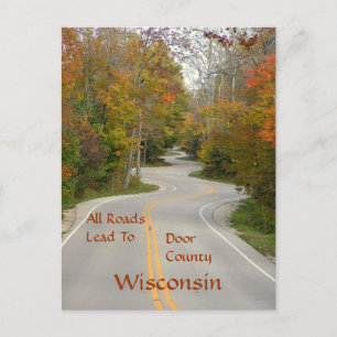 Postale carte postale, "Toutes les routes mènent au comté 