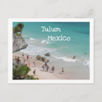 CARTE POSTALE/TULUM, MEXIQUE/RUINES AU-DESSUS DE L