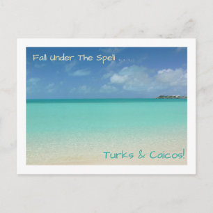 Postale carte postale/TURQUES ET CAICOS / "TOMBER SOUS L'O