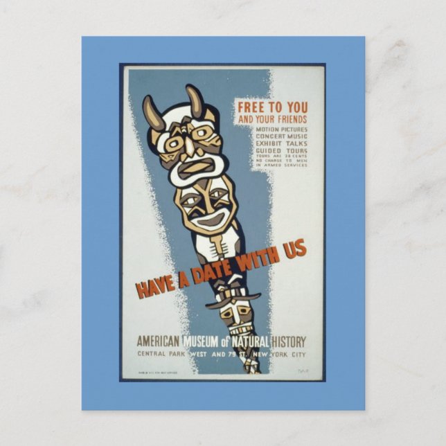 Postale Carte Postale-WPA-Avoir Une Date Avec Nous (Devant)