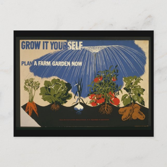 Postale Carte Postale-WPA-Grow It You (Devant)